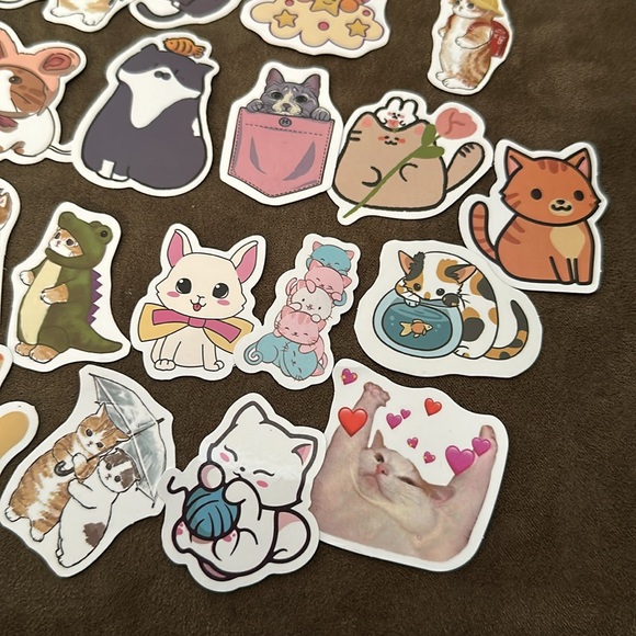 Set of 24 cat / kitten stickers - cute, fun, quirky - Picture 2 of 7